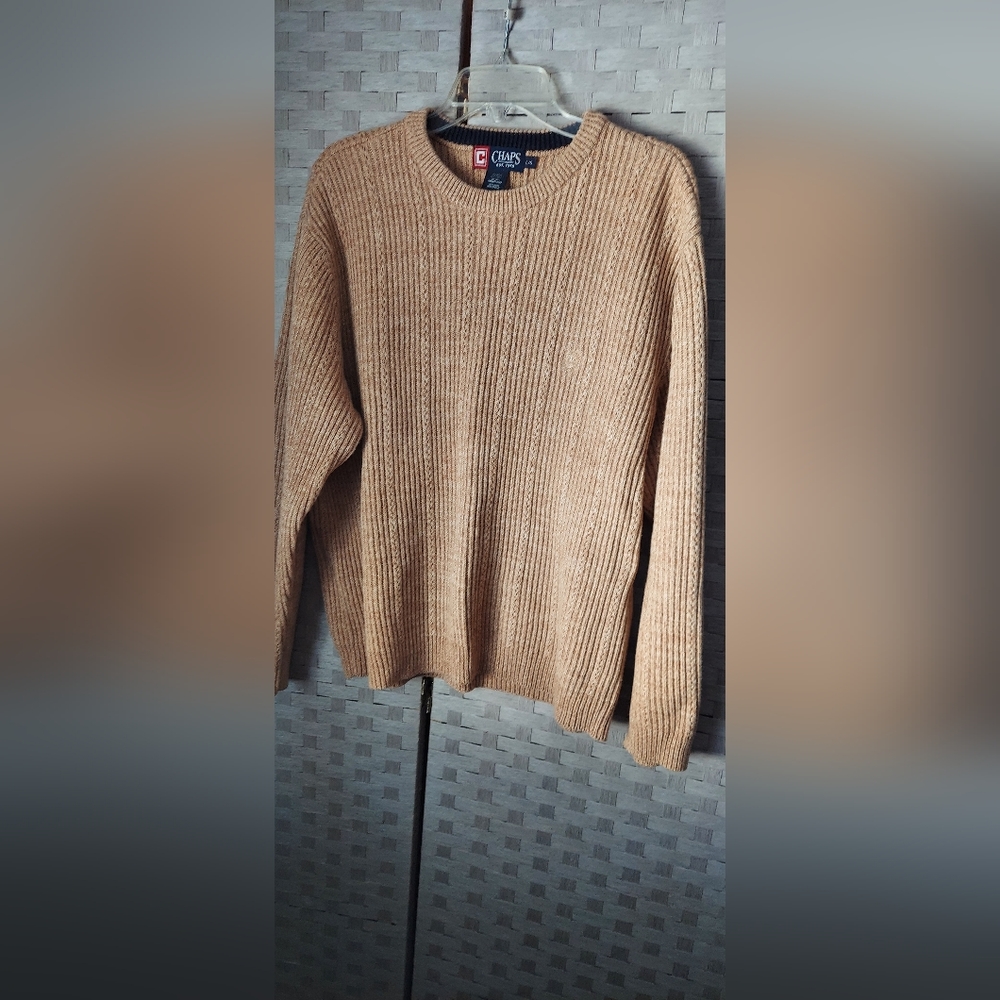 Chaps ribbed knit pullover Mens Large